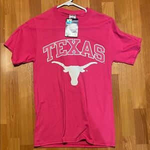 Pink Texas Longhorn Short Sleeve Tee